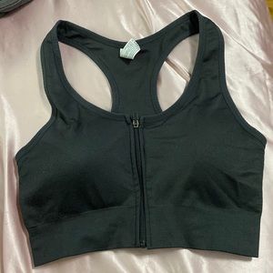 90 Degree Zip Up Sports Bra